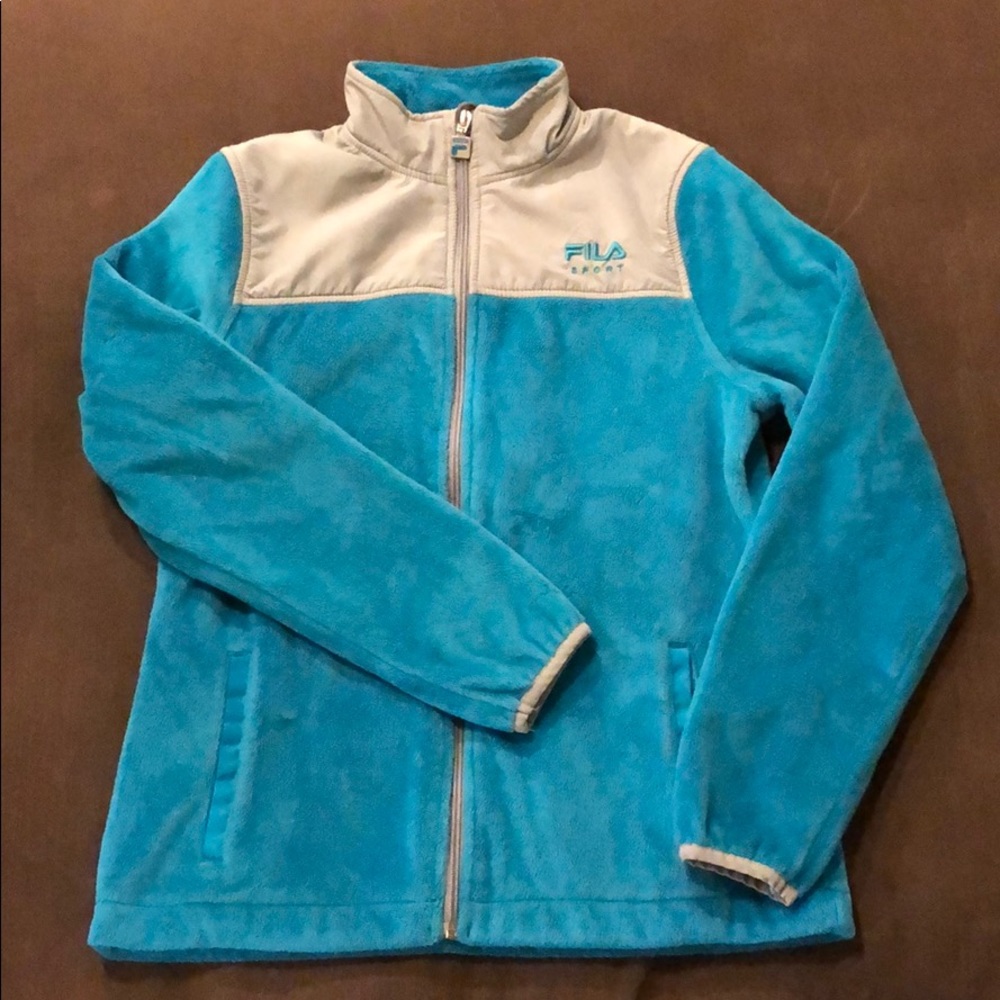 Girls M Turquoise FILA Fleece